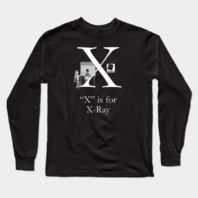 X is for X-Ray Long Sleeve T-Shirt by TheWanderingFools